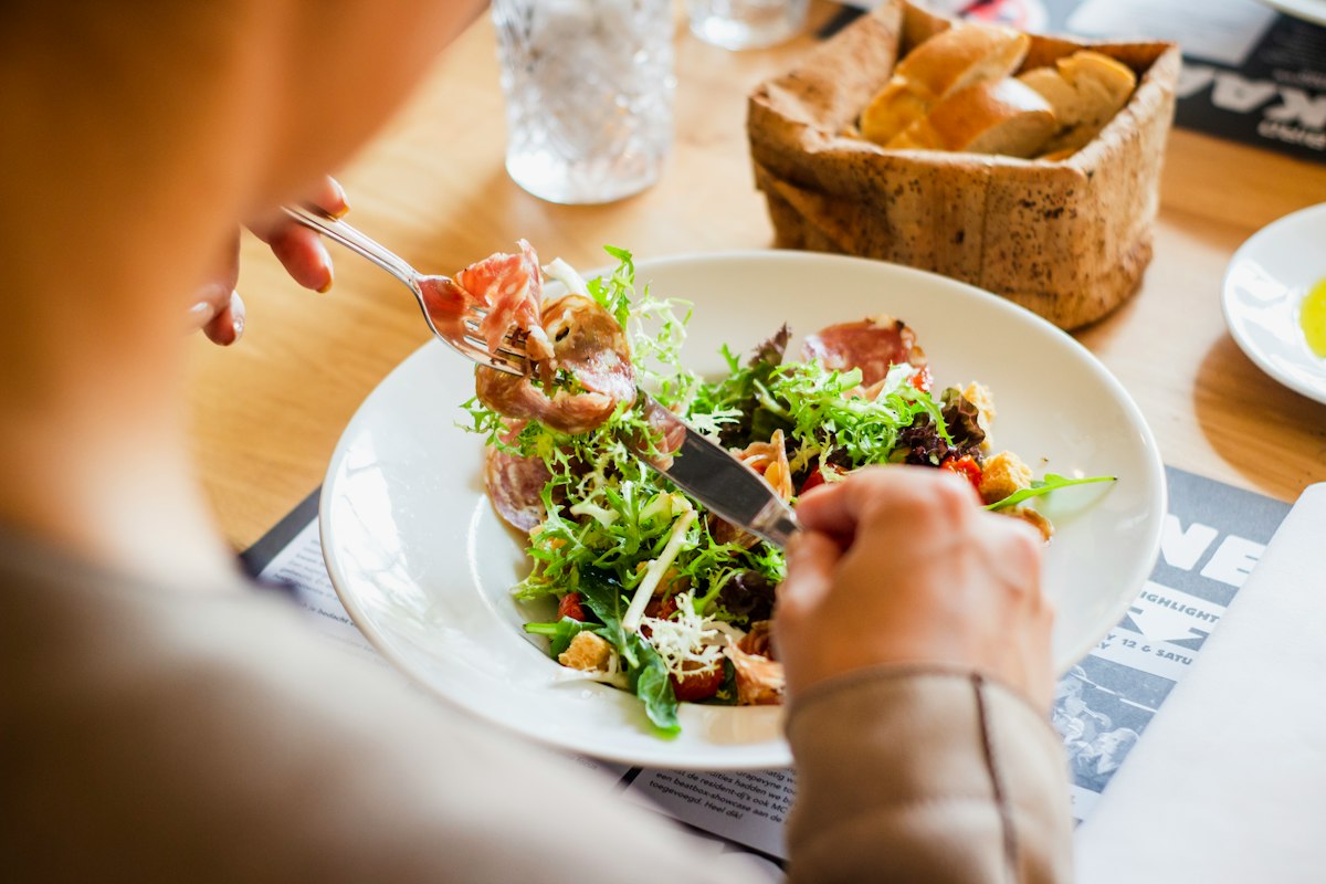 Fresh nutritious foods for healthy hair